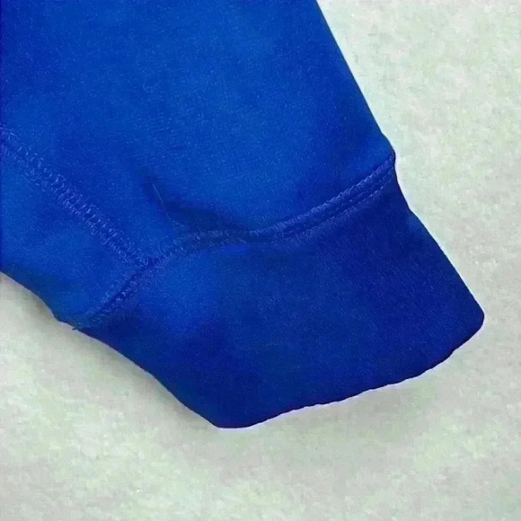 Nike Therma-Fit Boy’s Pullover Hoodie Sweatshirt Sz Large Blue/Orange Polyester - Picture 7 of 11